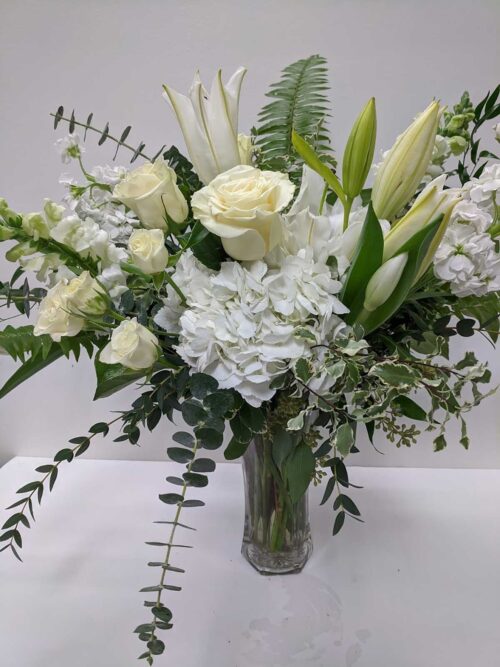 Moonlight White Floral Arrangement