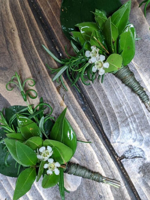 Greens Boutonniere